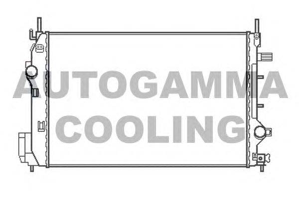 Радиатор, охлаждение двигателя AUTOGAMMA 107052