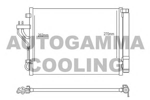 Конденсатор, кондиционер AUTOGAMMA 107111
