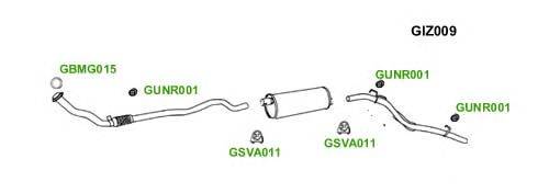 Система выпуска ОГ GT Exhaust 10521