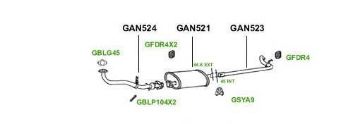 Система выпуска ОГ GT Exhaust 1085