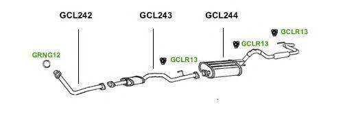 Система выпуска ОГ GT Exhaust 1262