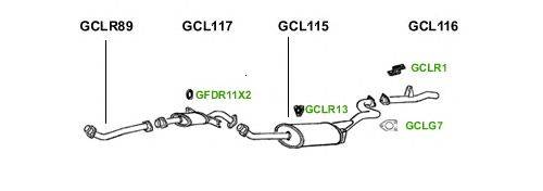 Система выпуска ОГ GT Exhaust 1289