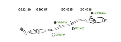 Система выпуска ОГ GT Exhaust 146