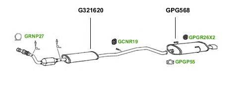 Система выпуска ОГ GT Exhaust 1546