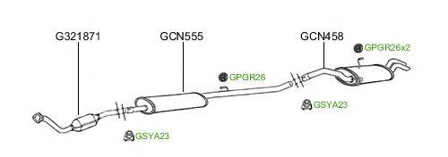 Система выпуска ОГ GT Exhaust 169