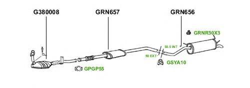 Система выпуска ОГ GT Exhaust 1848