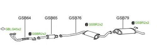 Система выпуска ОГ GT Exhaust 2045