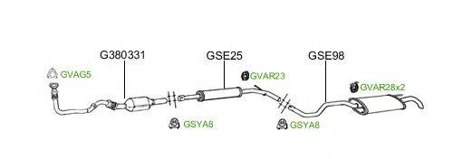Система выпуска ОГ GT Exhaust 2081