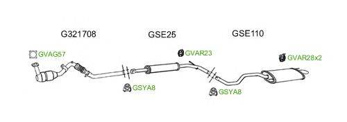 Система выпуска ОГ GT Exhaust 2116