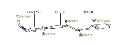 Система выпуска ОГ GT Exhaust 2146