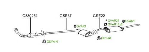 Система выпуска ОГ GT Exhaust 2161