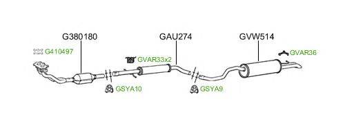 Система выпуска ОГ GT Exhaust 2163