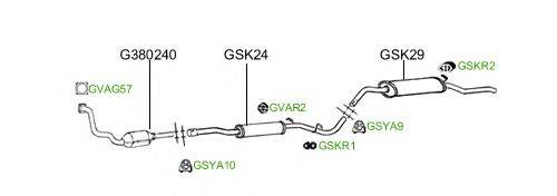 Система выпуска ОГ GT Exhaust 2181