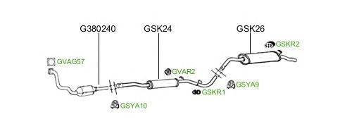 Система выпуска ОГ GT Exhaust 2205