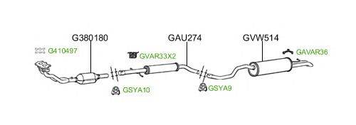 Система выпуска ОГ GT Exhaust 2208