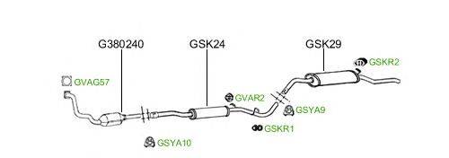 Система выпуска ОГ GT Exhaust 2215