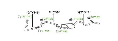 Система выпуска ОГ GT Exhaust 2294