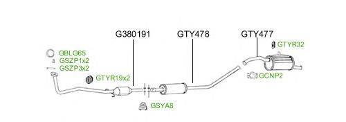 Система выпуска ОГ GT Exhaust 2309