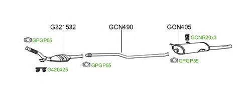 Система выпуска ОГ GT Exhaust 266