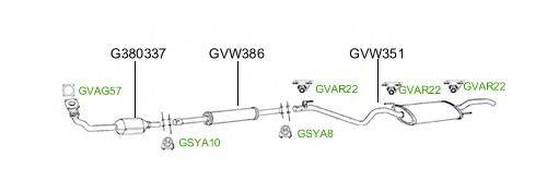 Система выпуска ОГ GT Exhaust 2755