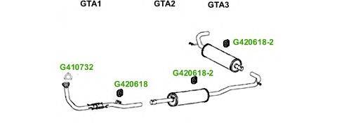 Система выпуска ОГ GT Exhaust 4181