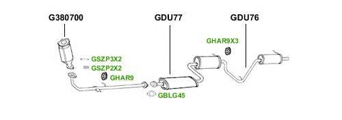 Система выпуска ОГ GT Exhaust 4355