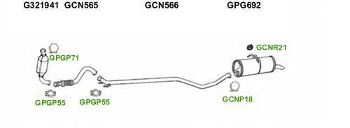 Система выпуска ОГ GT Exhaust 4391