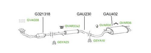 Система выпуска ОГ GT Exhaust 4661