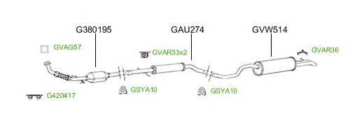 Система выпуска ОГ GT Exhaust 4681