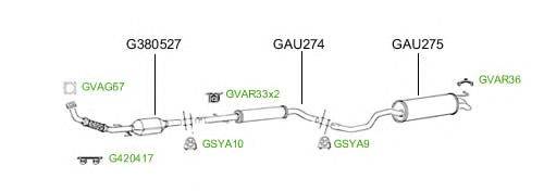 Система выпуска ОГ GT Exhaust 4707