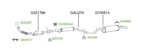 Система выпуска ОГ GT Exhaust 4805