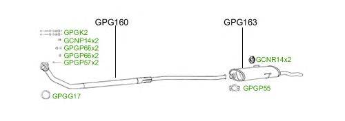 Система выпуска ОГ GT Exhaust 4954