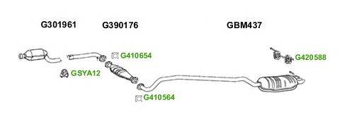 Система выпуска ОГ GT Exhaust 6105