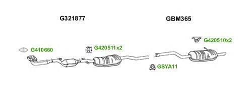 Система выпуска ОГ GT Exhaust 6116