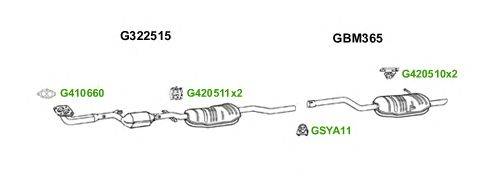 Система выпуска ОГ GT Exhaust 6119