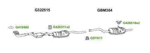 Система выпуска ОГ GT Exhaust 6121