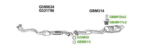 Система выпуска ОГ GT Exhaust 6134