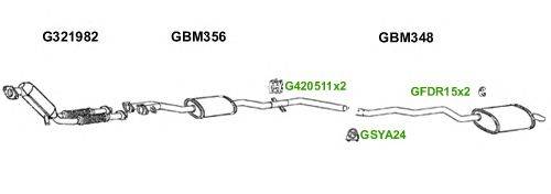 Система выпуска ОГ GT Exhaust 6152