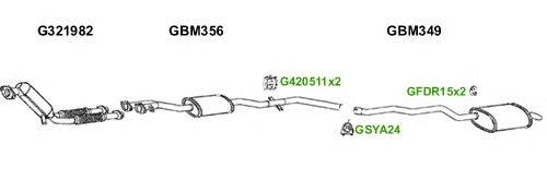 Система выпуска ОГ GT Exhaust 6156