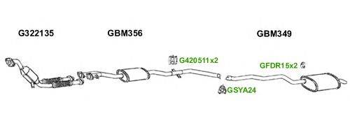 Система выпуска ОГ GT Exhaust 6158