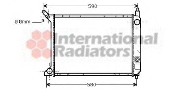 Радиатор, охлаждение двигателя KÜHLER SCHNEIDER 2700071