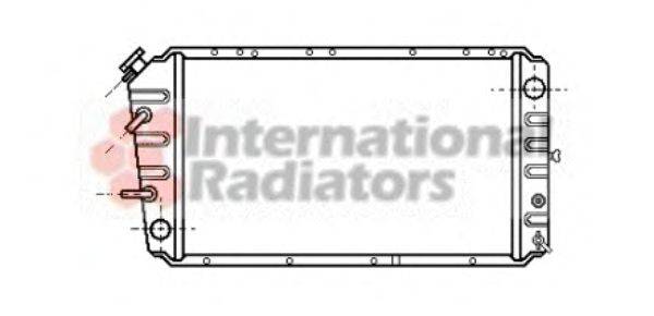 Радиатор, охлаждение двигателя VAN WEZEL 51002014