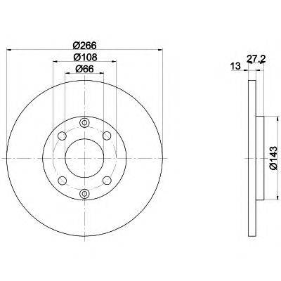 Тормозной диск TEXTAR 92089103