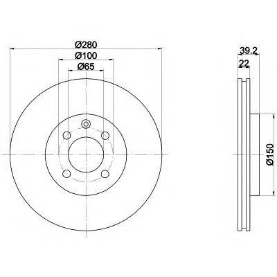 Тормозной диск TEXTAR 92043500