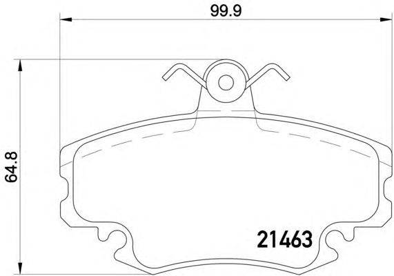 Комплект тормозных колодок, дисковый тормоз TEXTAR 2146306