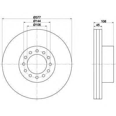 TEXTAR (НОМЕР: 93191200) Тормозной диск