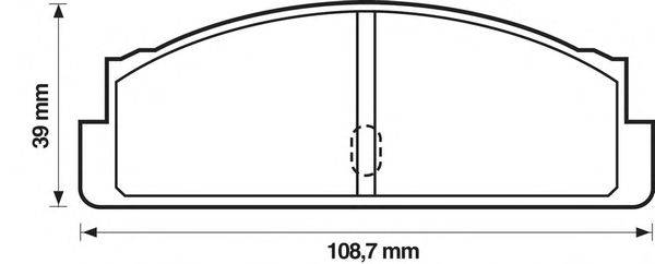 Комплект тормозных колодок, дисковый тормоз REMSA 202210