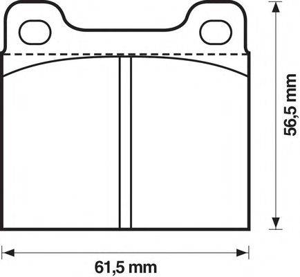 Комплект тормозных колодок, дисковый тормоз BMW 34111116619