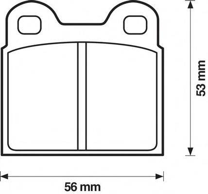 Комплект тормозных колодок, дисковый тормоз SPIDAN 30143