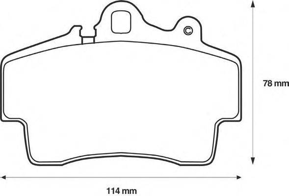 Комплект тормозных колодок, дисковый тормоз LUCAS GDB1394